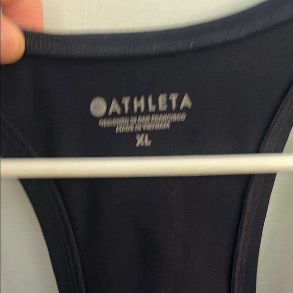 Athleta Black and White Sleeveless Tank Top - Picture 2 of 6